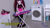 How to make an ironing board & clothes iron for dolls (Monster High, EAH, Barbie, etc)