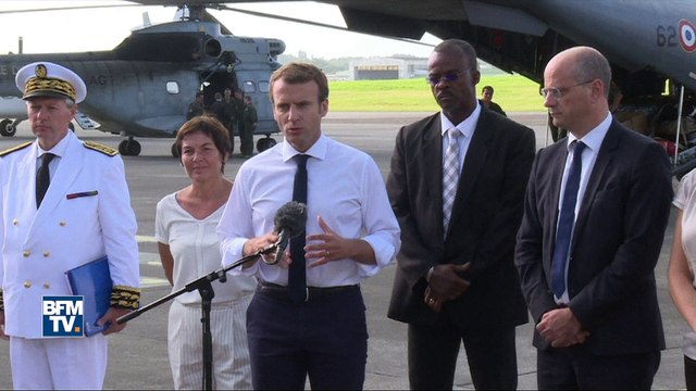 Irma: Nous avons mis en place l'un des plus grands ponts aérien depuis la 2e Guerre mondiale , dit Macron