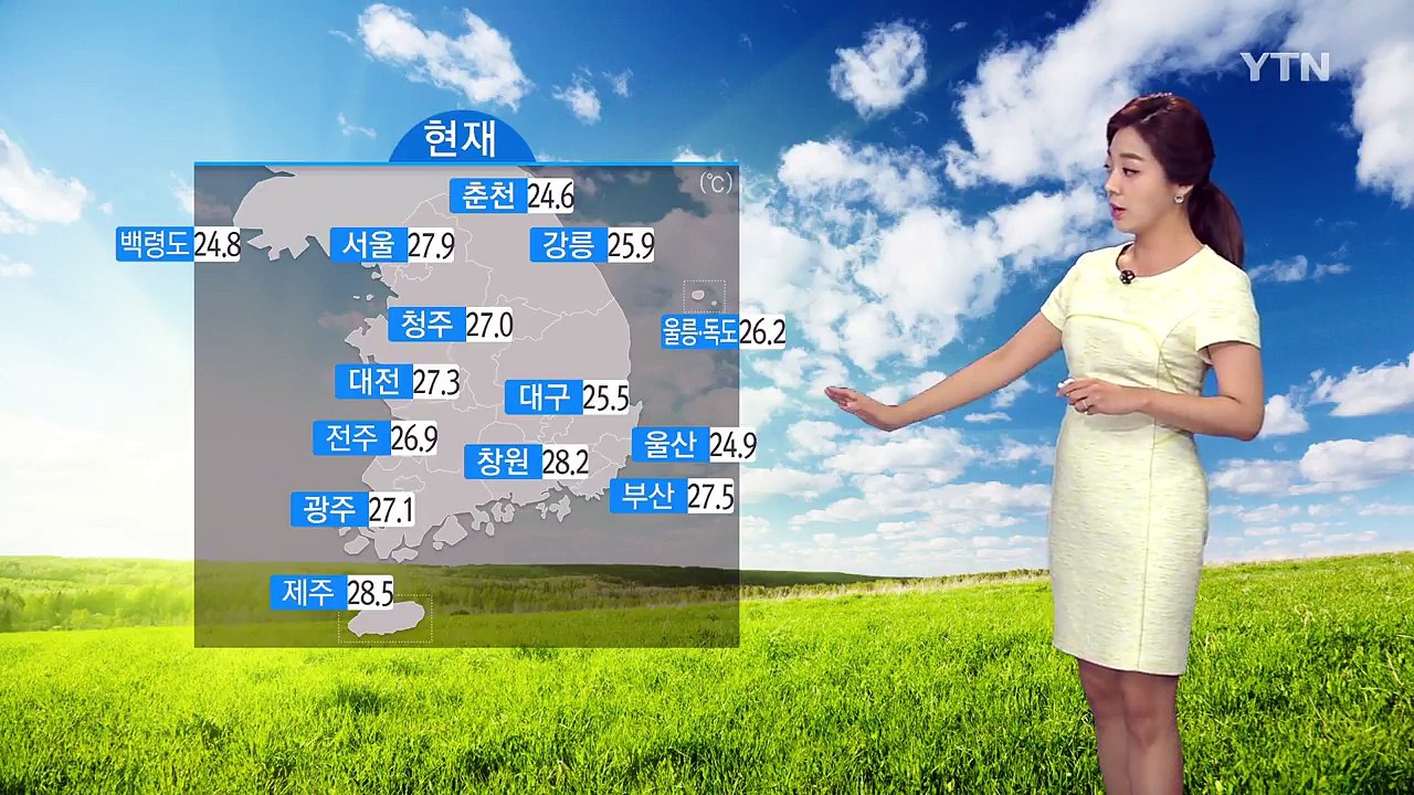 [날씨] 전국 35도 안팎 폭염 기승...오후 소나기 / YTN