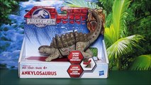 New Jurassic World Ankylosaurus Bashers & Biters Vs T-Rex Unboxing, Review By WD Toys