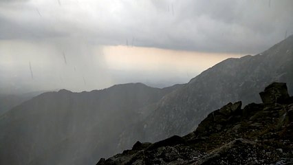 High Mountain Hiking and Hailstorm