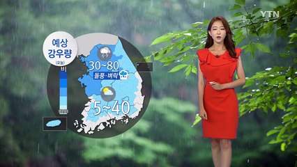 [날씨] 중부지방 곳곳 비...남부는 폭염 경보 / YTN