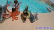 Apprendre des noms de Mer animaux apprentissage enfants vidéo requin jouets enfants parc faire glisser dans eau