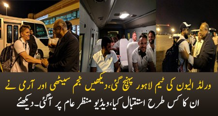 WELCOME TO PAKISTAN World XI arrives in Pakistan for three match series