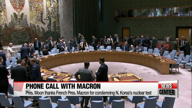 Pres. Moon calls French and Australian leaders to discuss N. Korean nuclear issues