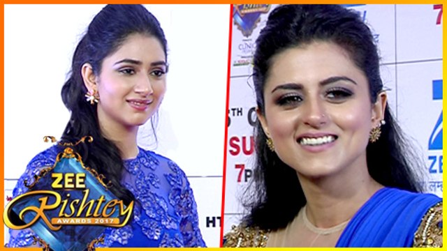 Disha Parmar & Riddhi Dogra TWINNING At Zee Rishtey Awards 2017 Red Carpet Wo Apna Sa