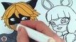 Miraculous Ladybug and Cat Noir Coloring Book Pages Videos Kids Art | Toy Caboodle
