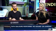 TRENDING | Fafa Galoure performs 'No sound' on i24NEWS | Monday, September 11th 2017