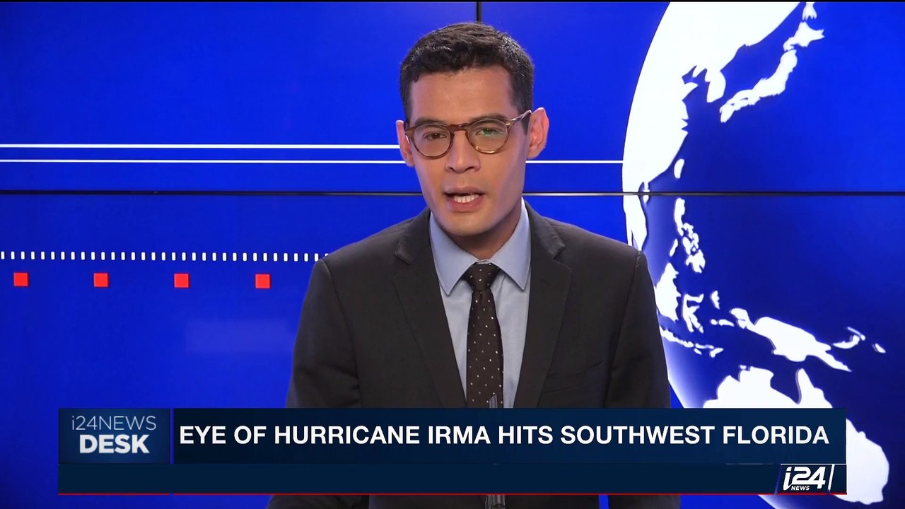 i24NEWS DESK | Eye of Hurricane Irma hits Southwest Florida | Monday, September 11th 2017