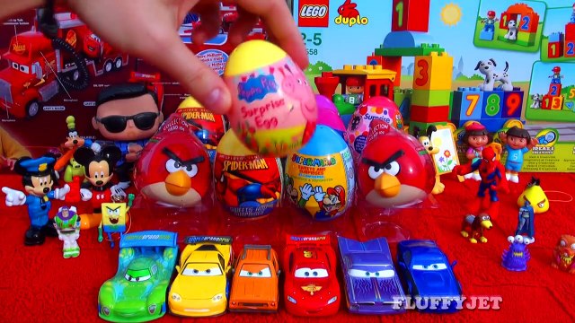 12 Surprise Eggs Easter Edition Disney Marvel Spider-Man Hello Kitty Super Mario Bros Angry Birds