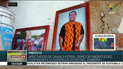 Oaxaqueños de Unión Hidalgo exigen ayuda del gobierno tras sismo
