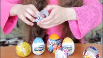 Киндер Сюрпризы. 7 Шоколадных яиц с сюрпризами. На русском языке.