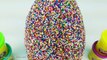 Kids Play Doh Rainbow Dots Sprinkles Surprise Eggs Giant Candy Egg Paw Patrol Trolls Toys Children