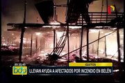 Iquitos: Midis entrega ayuda a damnificados por incendio en Belén