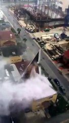 Miami : Un toit d'une maison s'envole par la force de l'ouragan Irma !