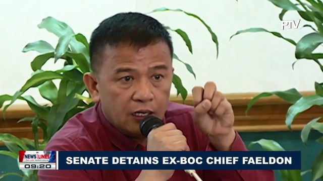 Senate detains Ex-BOC Chief Faeldon