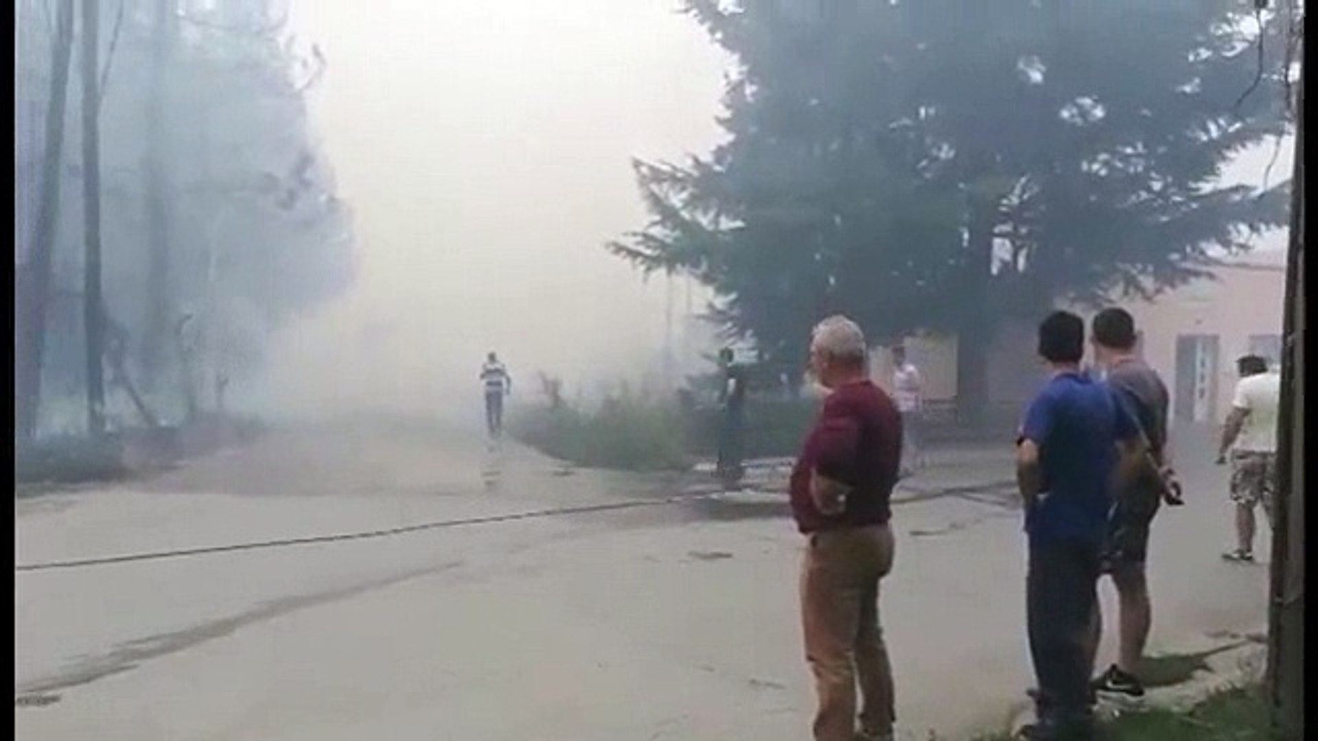 ⁣Пожар во касарната во Охрид