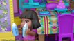 Dora Aventureira Peppa Pig cuidam dos Gêmeos Twins trocam fralda massinha Play Doh baby sitter