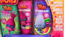 TROLLS MOVIE Bath Time Soaps and Shampoo Toy Surprises, Poppy Branch Bubbles MOANA