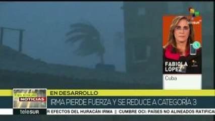 Irma pierde fuerza y se degrada a categoría 3