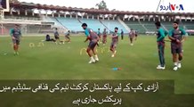 آزادی کپ کے لیے پاکستان کرکٹ ٹیم کی پریکٹس جاری