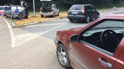 Blocage du rond point de Traon Querrec