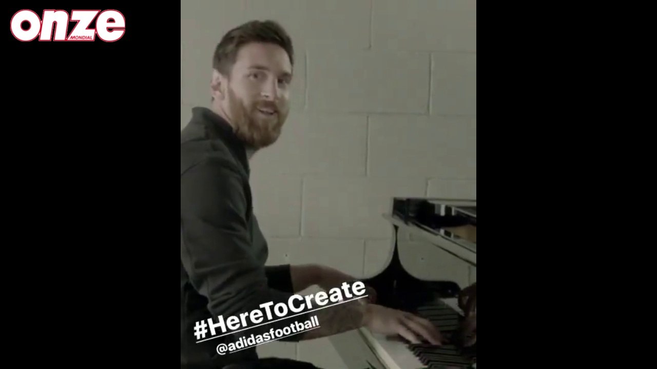 Lionel Messi joue du piano pour Adidas