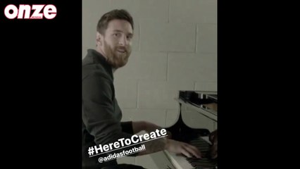 Lionel Messi joue du piano pour Adidas