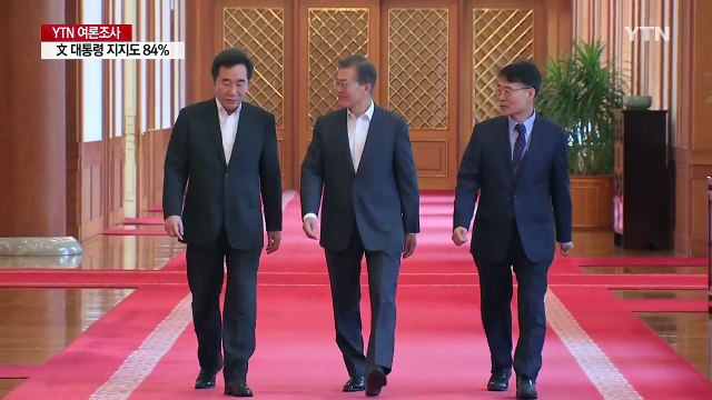 문재인 대통령 지지도 84%...모든 연령대 지지율 70% 이상 / YTN