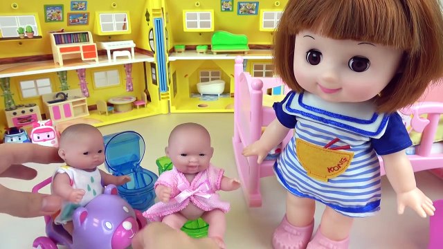 Baby Doll babysitter and refrigerator Kinder Joy toys