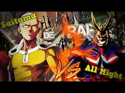 All Might vs Saitama [Olimpiadas De Rap Friki Legendarias] Arubato ft.Eledian