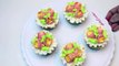 Multicolored flowers with your Russian Piping tips - How to decorate cupcakes with Russian tips