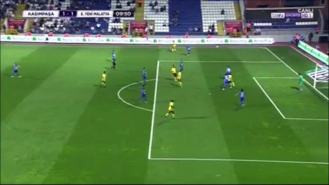 1-1 Eren Tozlu Goal Turkey Süper Lig - 11.09.2017 Kasımpaşa SK 1-1 Yeni Malatyaspor