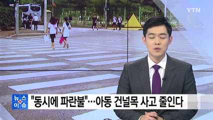 "동시에 파란불"...어린이 건널목 사고 줄인다 / YTN