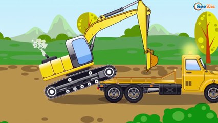 Грузовик и Экскаватор Мультик для мальчиков Развивающие мультфильмы Новые мультики