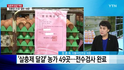 정춘숙 의원에게 듣는 '살충제 달걀' 파문, 대책은? / YTN