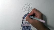 Drawing Goku Black SUPER SAIYAN ROSE