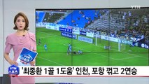 '최종환 1골 1도움' 인천, 포항 꺾고 2연승 / YTN