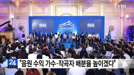 도종환 문체부장관 "음원 수익, 가수·작곡자 배분율 높이겠다" / YTN
