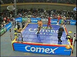 AAA-Sin Limite  2009.08.07  Zacapuaxtla  05 Alan Stone, La Parka & Marco Corleone vs. Los Wagner Maniacos