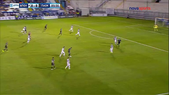 Το δοκάρι του Μακ (91΄) - Απόλλων Σμύρνης vs ΠΑΟΚ - 11.09.2017