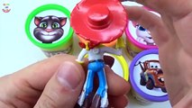 Сups Stacking Play Doh Surprise Toys Talking Tom Disney Cars 2 Clubhouse Learn Numbers Col