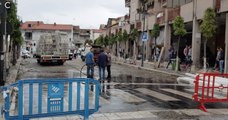 Carinaro (CE) - Maltempo, ripulite le strade dopo la bomba d'acqua (11.09.17)