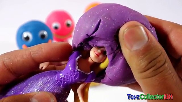 Les couleurs Robe la famille doigt Apprendre micro onde garderie jouer Princesse rimes Disney doh eggvide