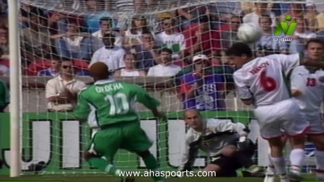الشوط الثاني مباراة نيجيريا و بلغاريا 1-0 كاس العالم 1998