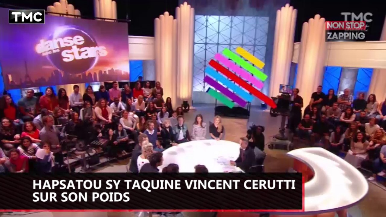 DALS 8 : Hapsatou Sy taquine Vincent Cerutti sur son poids ! (vidéo) [nid: 148486]