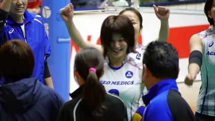 ❤️ スロー撮影 ❤️ 女子バレーヤバイよ動画 吉村志穂 ① かわいい笑顔・ 揺れる胸