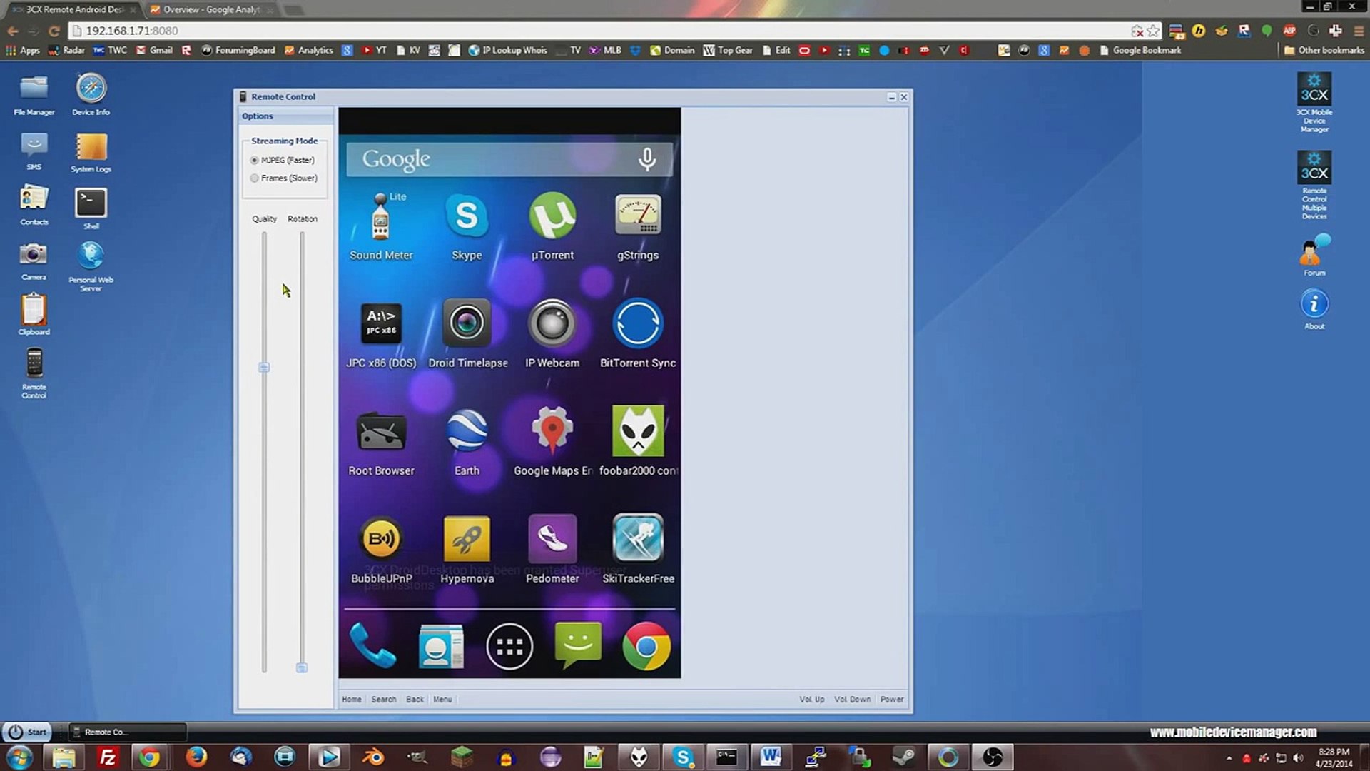How to stream Foobar2000 music to Android Device
