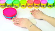 Play Doh Cake and Ice Cream Cheerios Gravity Cake Rainbow Learning Diy Castle Toys