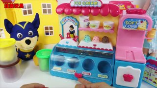 艾莎公主與洋娃娃的培樂多彩泥冰淇淋商店玩具|北美玩具